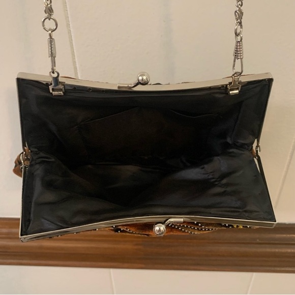 Hand Bag shoulder chain clutch Weddings party dances dress up prom black tie - Picture 9 of 13